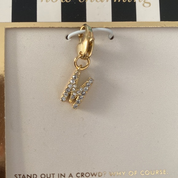 KATE SPADE initial “M” charm